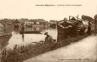 LAROCHE MIGENNES - Le Bassin du Canal de Bourgogne - lavandière